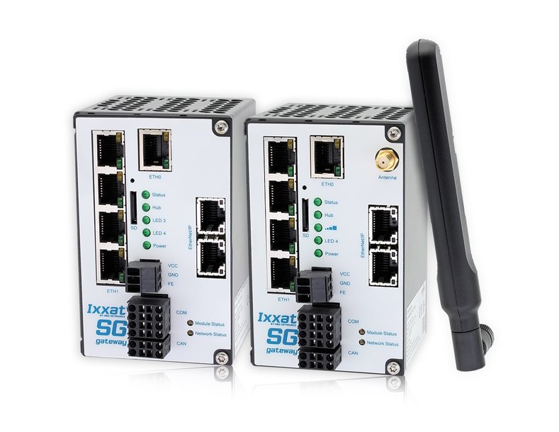 Nuevas pasarelas de red inteligente (SG, Smart Grid) Ixxat para IEC 61850 e IEC 60870 con soporte LTE